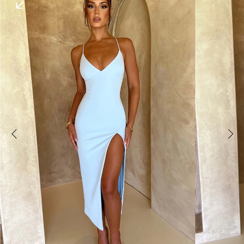 Babyboo KIANA MIDI DRESS - BABY BLUE